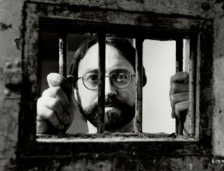 Holding cell: Artistic director John Van Burek visits the holding cell in the basement at Adelaide Court, the former York County courthouse, built in 1853