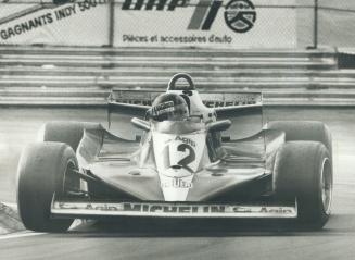 Gilles Villeneuve guides his Formula 1 Ferrari to Canadian Grand Prix victory on Montreal's lle Notre Dame course