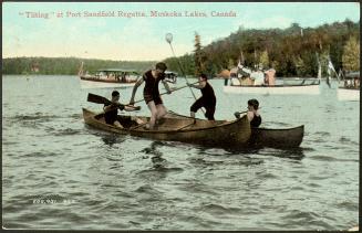 ''Tilting'' at Port Sandfield Regatta, Muskoka Lakes, Canada