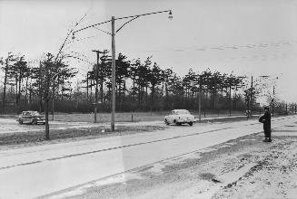 Danforth Avenue, looking northeast across Birchmount Road