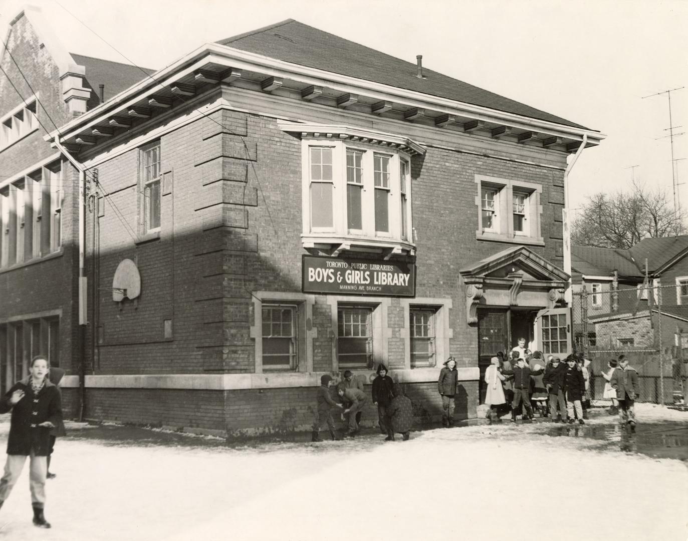 Manning Boys and Girls Branch, Toronto Public Library, located on the grounds of Charles G