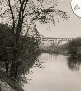 A tranquil early morning scene on the Don River, above Riverdale Park, Toronto