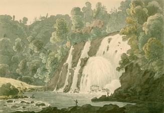 View of the Lower Fall of La Puce (Rivière du Sault à la Puce, Québec)