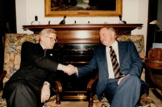 Bob Rae with Jacques Parizeau