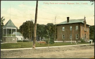 Public Park and Library, Napanee, Ontario, Canada