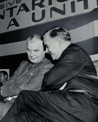 John Diefenbaker and John Robarts, of Ontario