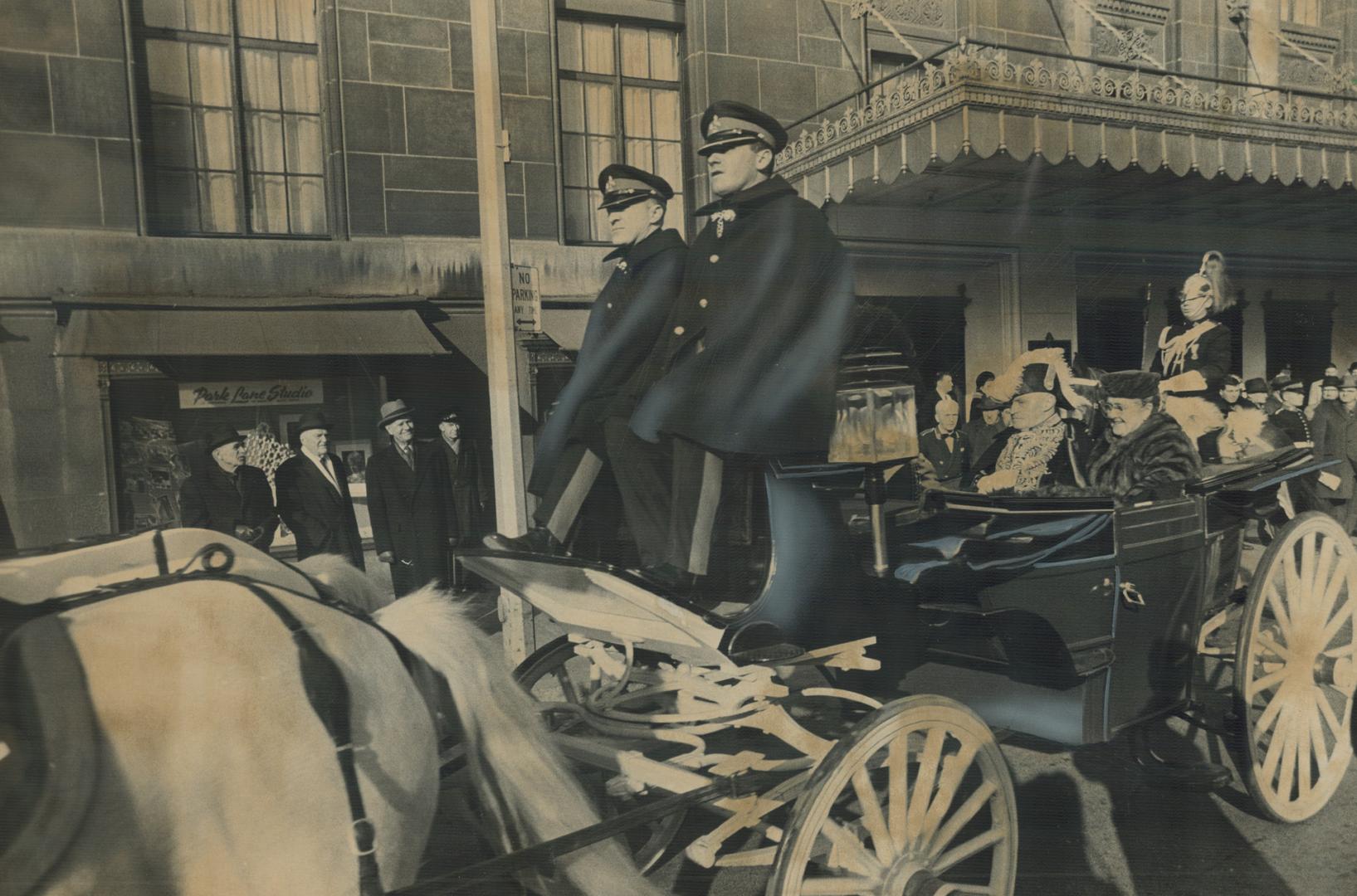 Riding in state, Ontario Lieutenant-Governor and Mrs