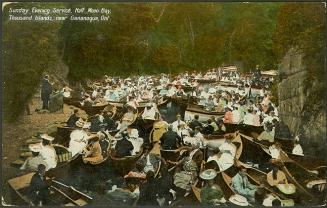 Sunday Evening Service, Half Moon Bay, Thousand Islands, near Gananoque, Ontario