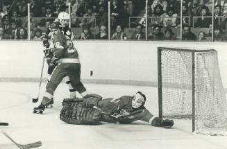 Goalie Jim Rutherford, a standout last night in Wings' win over Leafs, has had a tough year, Jim Proudfoot says