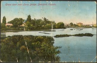 Grand River from Lorne Bridge, Brantford, Canada