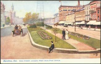 Hamilton, Ontario King Street, looking West from Post Office