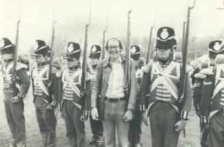 That sloppy recruit with Fort York Guards is Toronto Mayor John Sewell hamming it up at picnic