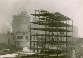 Toronto 1923, looking north east, showing Reford Building, Bay St