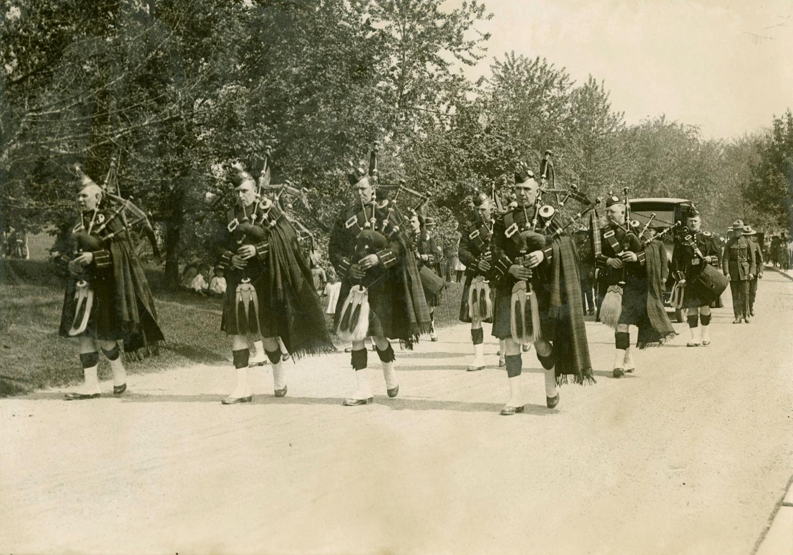 Toronto Police Pipe Band at Prospect Cemetery