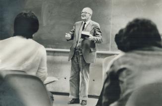 At 81, Vincent Bladen, who taught for 60 years at the U of T, lectures now for taxi money at Scarborough College.