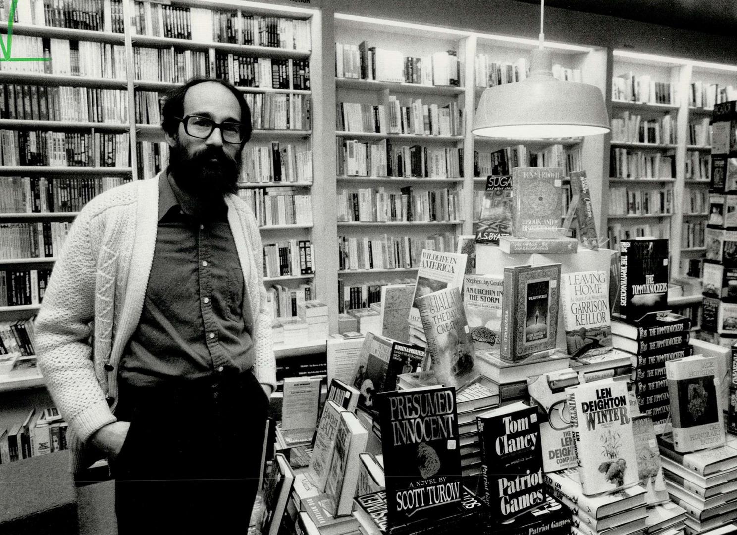 Best books: Owner Richard Bachmann stands in his Burlington book store, Different Drummer Books, which has a reputation as one of the best book stores in Canada.