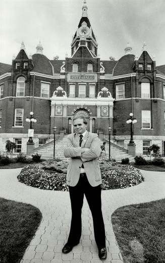 Busy season: Stratford Mayor Ted Blowes, upper right, says the festival is his town's economic icing on the cake.