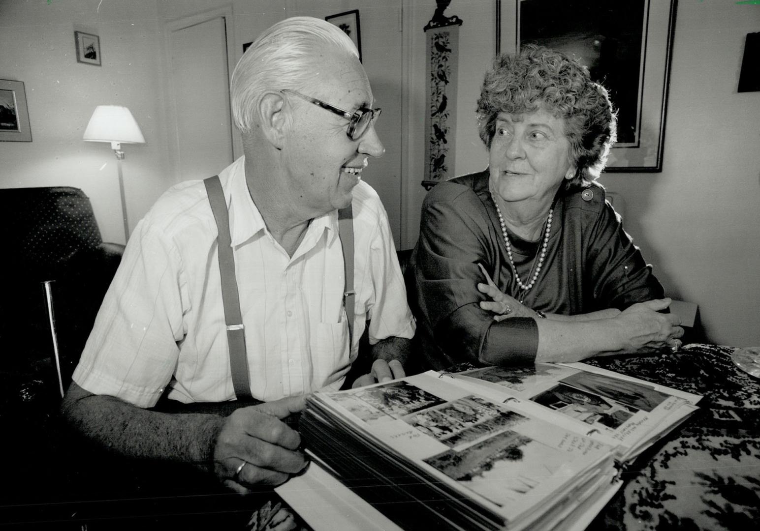 The way it was: Peter and Louise DeGroot of Etobicoke haven't spent all their time since retiring with all work and no play.