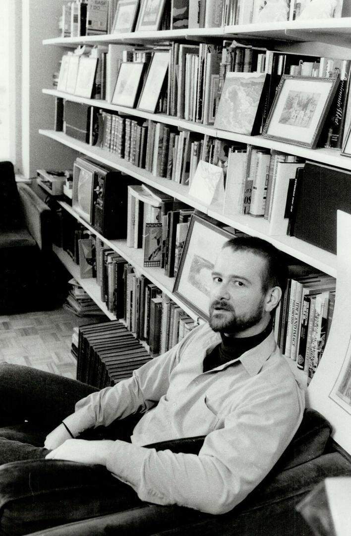 Book room: William Dendy's favorite room has over 500 shelf-feet of books relating to architecture.