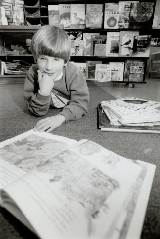 Logan Fletcher, 7, a gifted student with an I.Q. of 188, enjoys school much more now, that he's enrolled in the Peel Board of Educaton's primary classes for bright children.