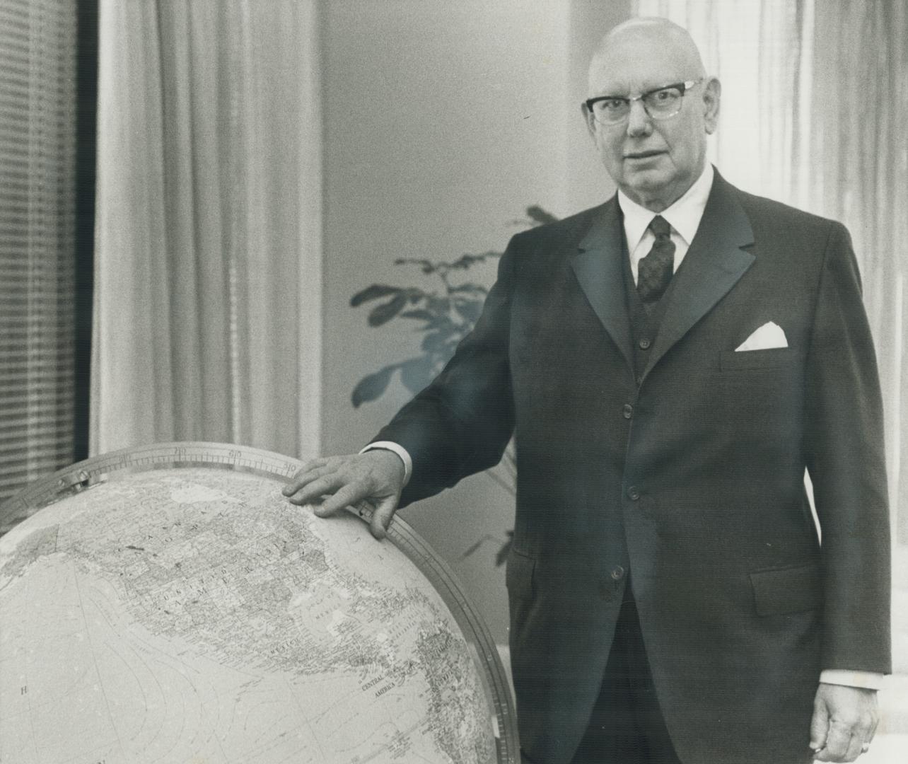 On a clear day Harold Melvin Griffith, president of Steel Company of Canada, can sit in his office on the 38th floor of the Royal Trust Tower and watch smoke drift from Stelco's main works in Hamilton