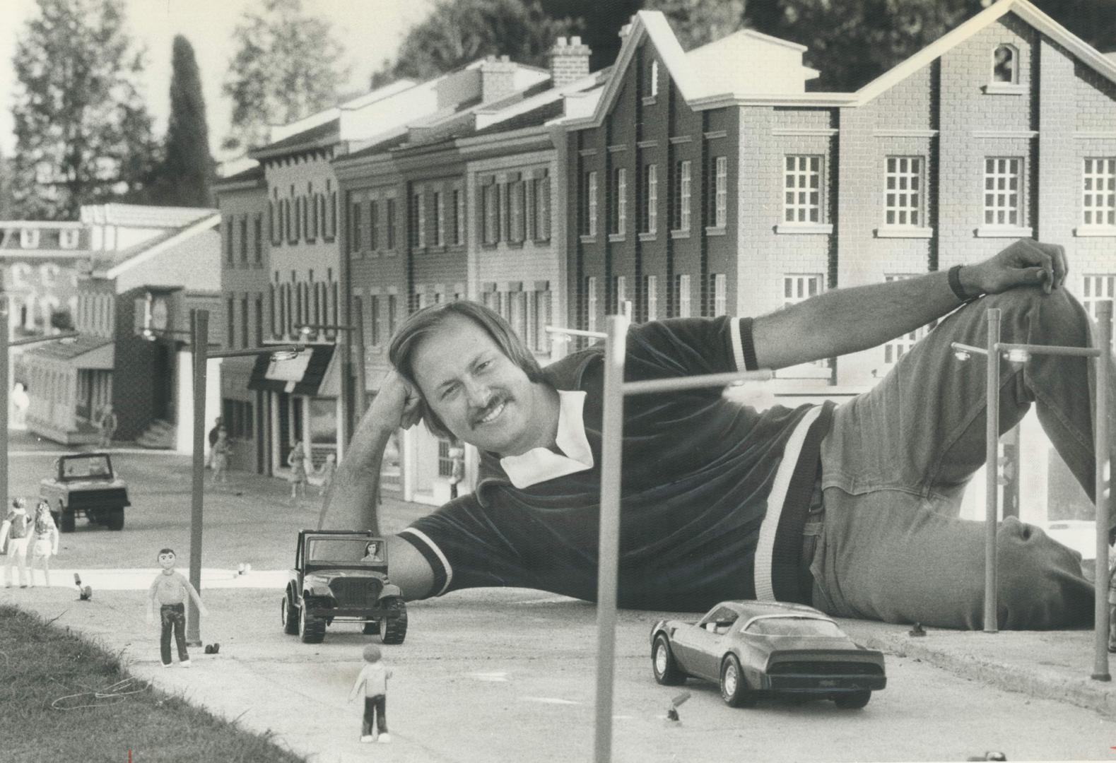 Friendly Giant: Owen Hachey is a giant among men in his miniature version of a small Ontario town, built just north of Whitby's downtown.