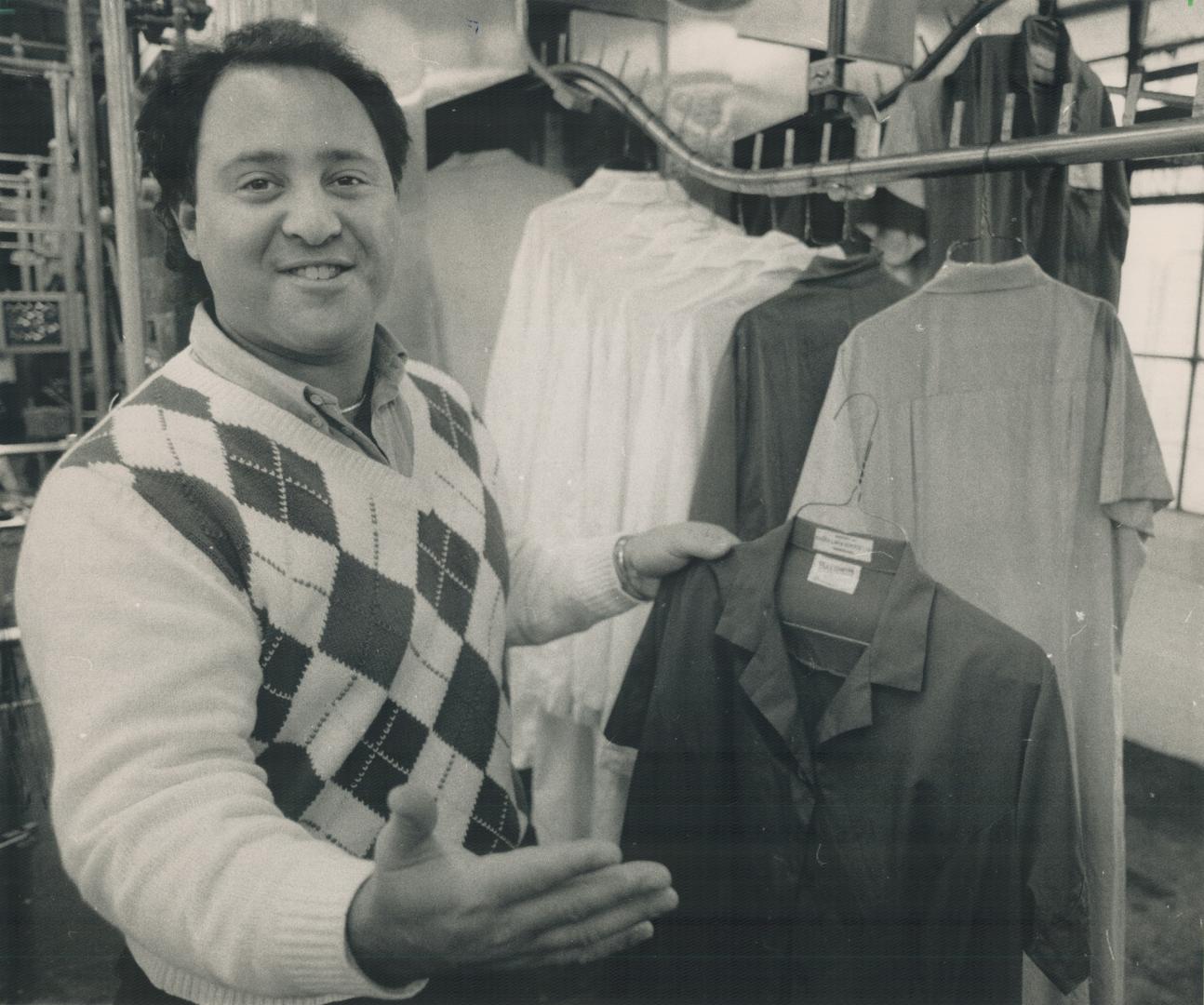 Launderer Mark Halberstadt, owner of Faster Linen Service Ltd