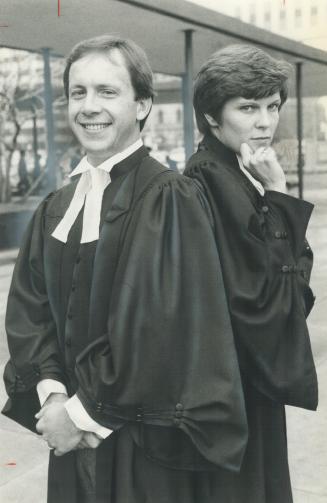 Too many lawyers: Husband and wife John Hanna and Helen Maley graduated from law school yesterday. He has a job, she doesn't.