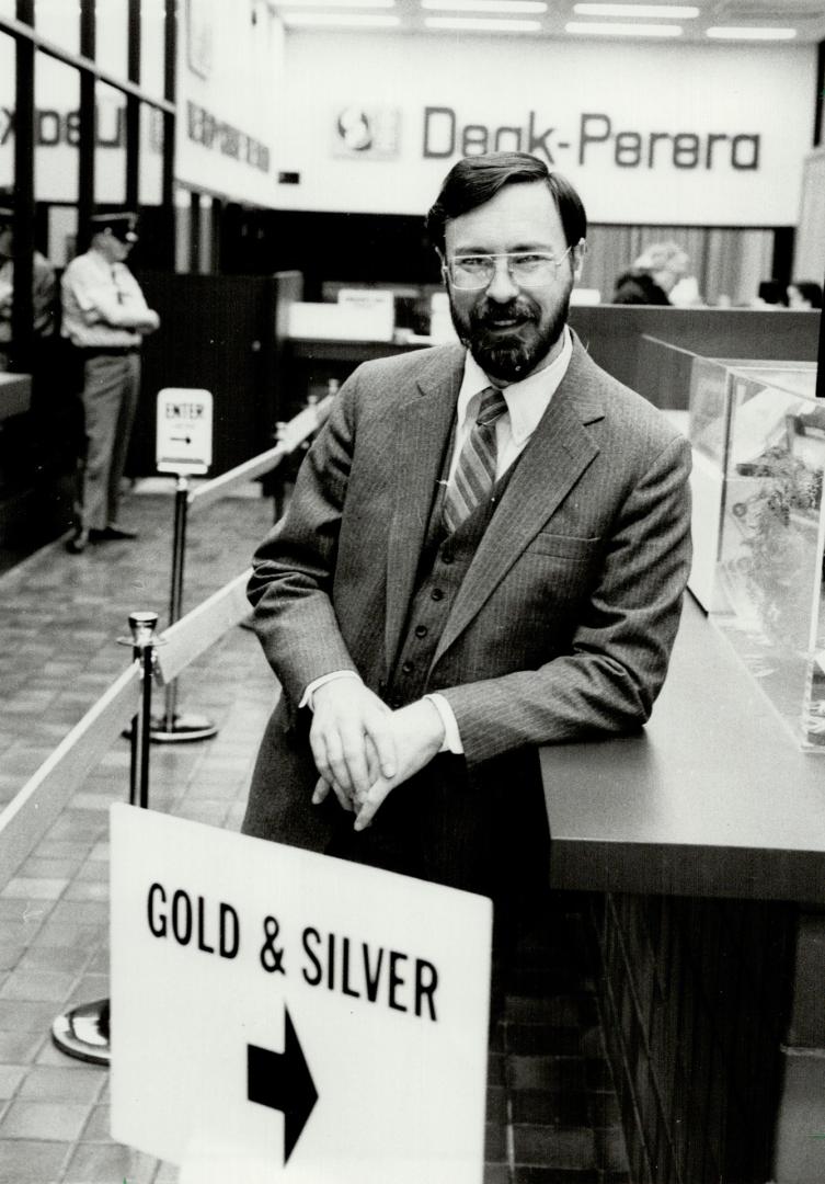 Bad news bearer: Lloyd Gravengaard, chief executive officer with precious metals dealer Deak-Perera, says his dark economic forecasts are based on realism, not pessimism