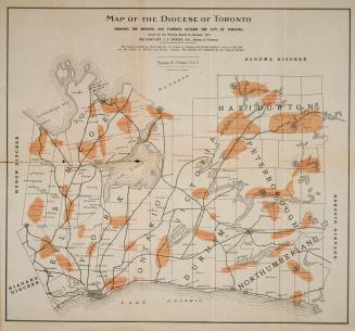 Map of the Diocese of Toronto