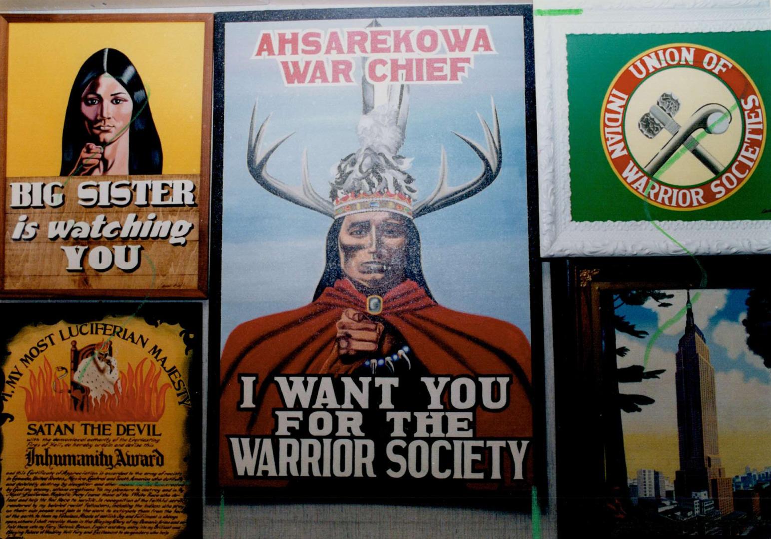 Warrior Art: Louis Hall, author of the Mohawk manifesto, also paints.