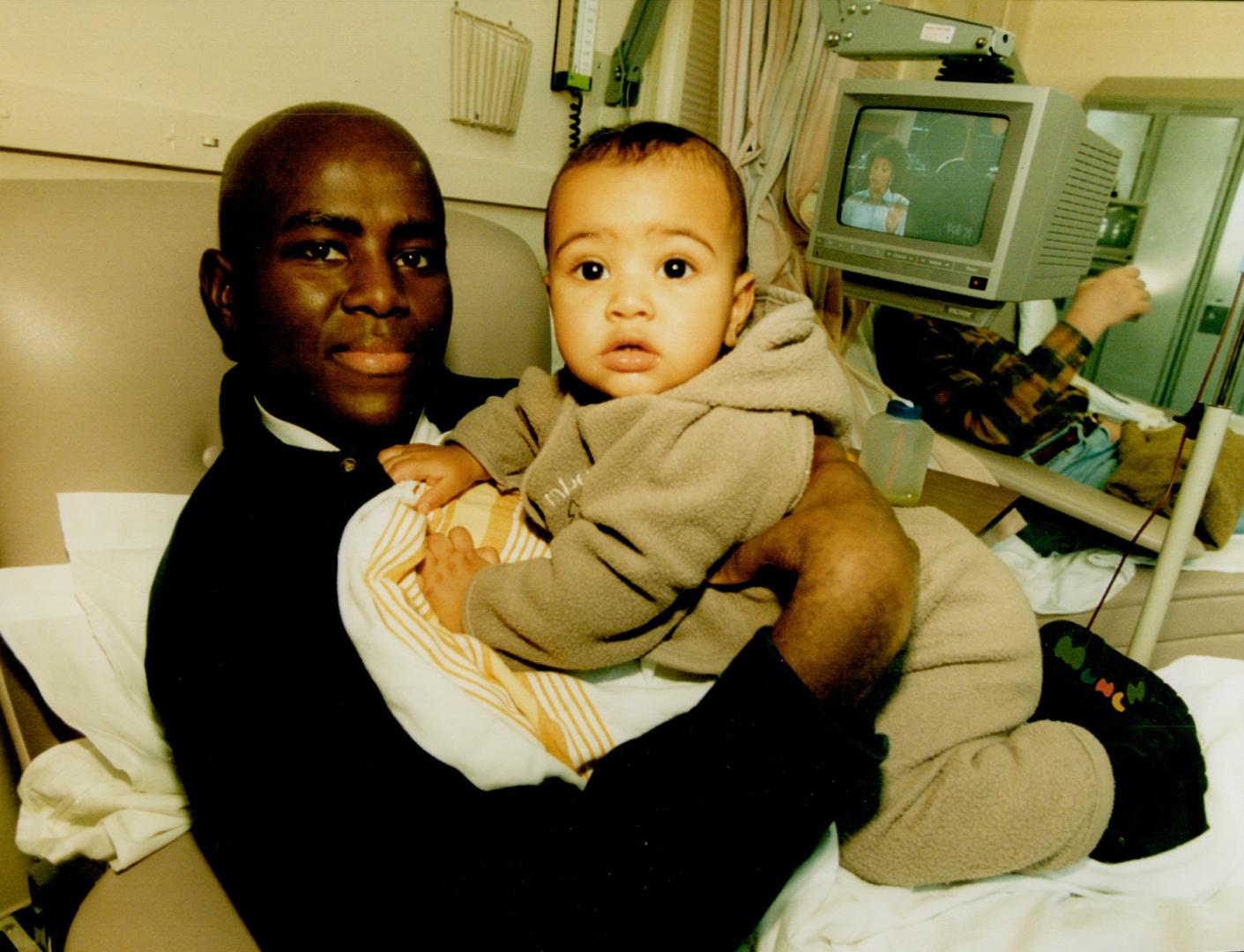 Adrian Hall with son Sheldon