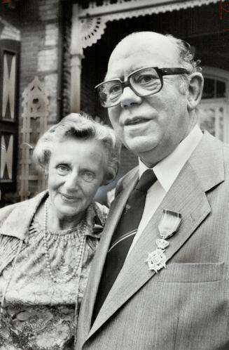 Honored by queen: Jan Heersink, seen with wife, Willemina, is honorary vice-consul for the Netherlands based in Burlington and received knighthood from abdicating Queen Juliana last night