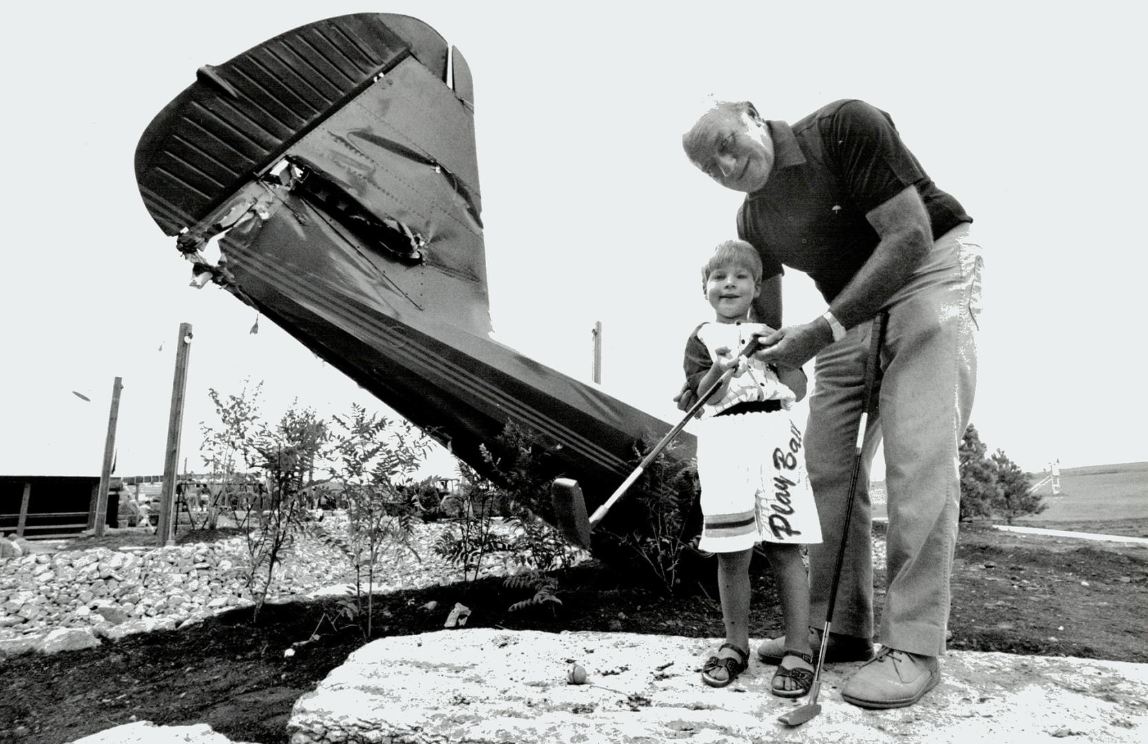 Putting it together: A crashed 1940 Stinson is landmark at the new Cardinal golf club in King, a 270-acre facility that will eventually have 27 holes