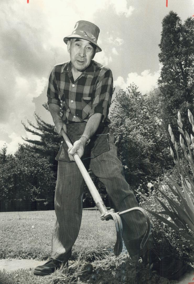 Longest-serving worker at Guild Inn, Shizuka (Sam) Kodama, 65, has been taking care of its gardens for about 30 years