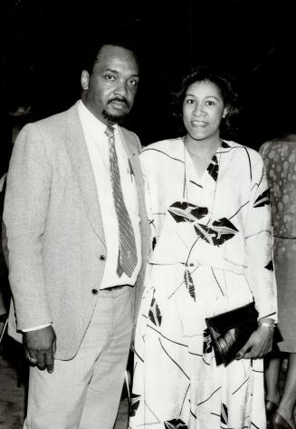 Val Knight, chairman of Canadian Sickle Cell Society, arrives at show with his wife, Margaret.