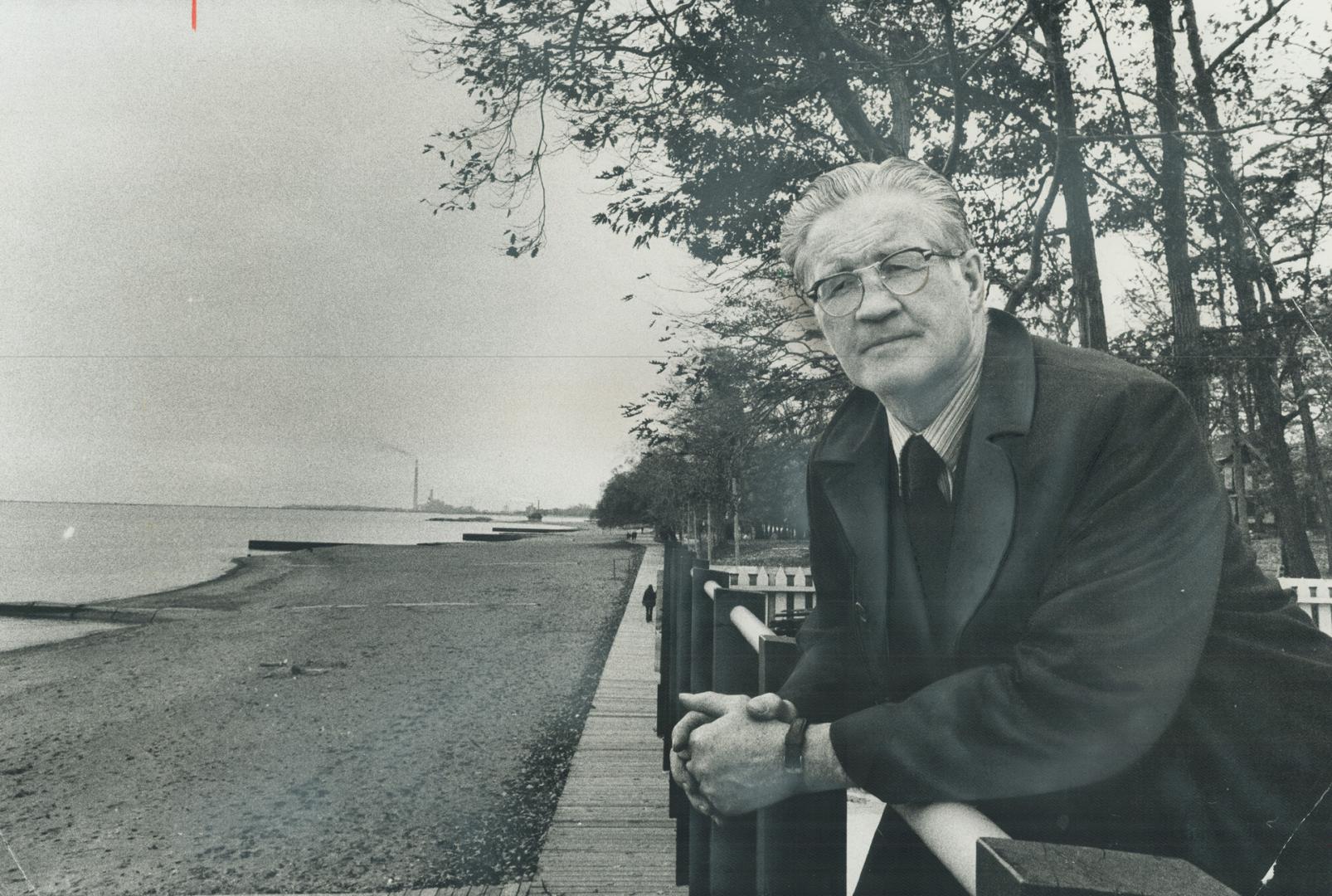 Joe McNulty surveys his domain, the famed Beach area of Toronto's east-end