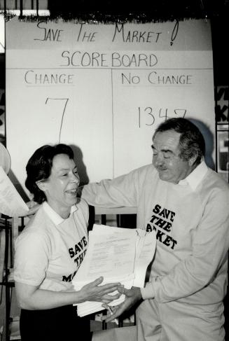 Against change: Joyce Gert McCrorie and husband Andy, proprietors of Gert's Deli in the St