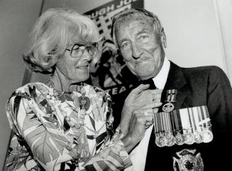 Another victory: Verna Magill shares a proud moment with husband Herb, whose fight for medals for retired firefighters ended happily yesterday