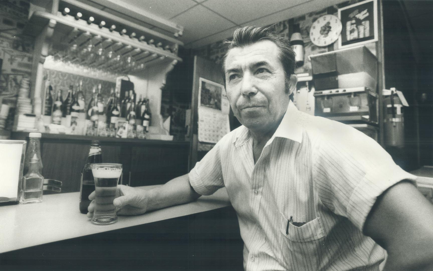 All for naught: Owner Louis Mitoulas sits among the more than $10,000 in renovations to his Kingsway Family Restaurant on Southport St