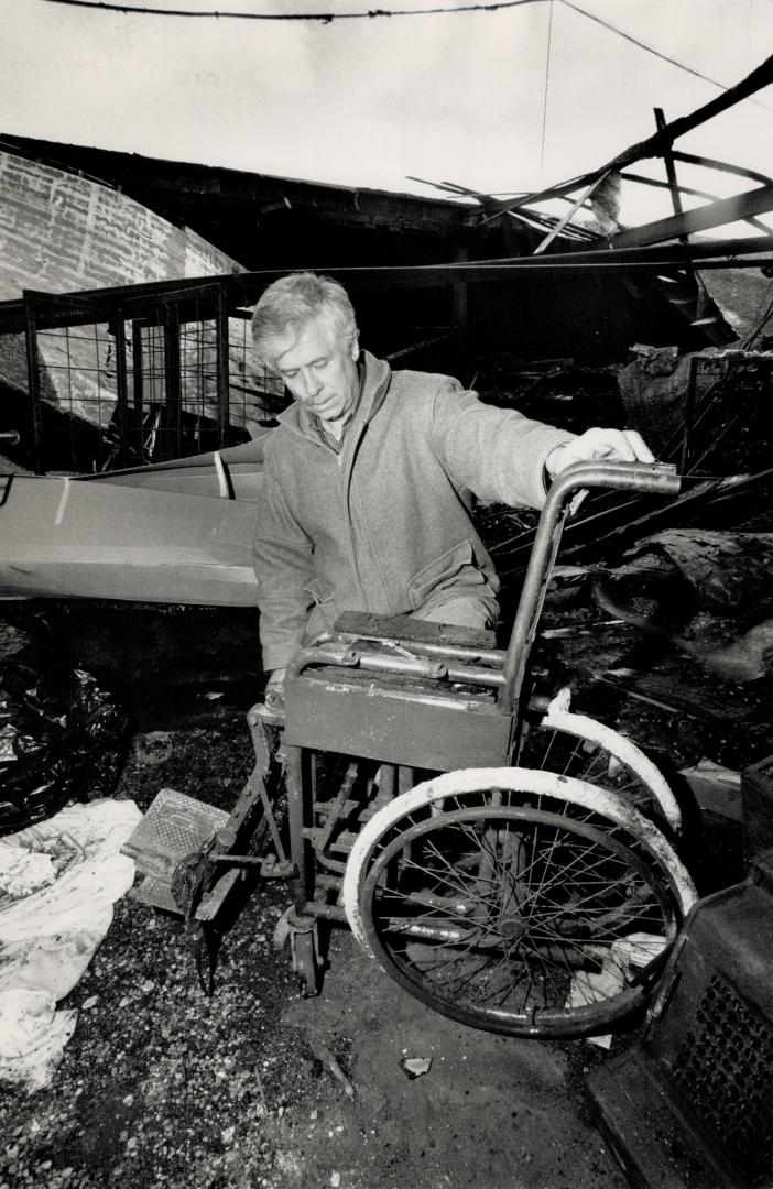 Burned out: Clare Mutton, manager of Oshawa's Salvation Army thrift shop that was gutted by fire on Dec