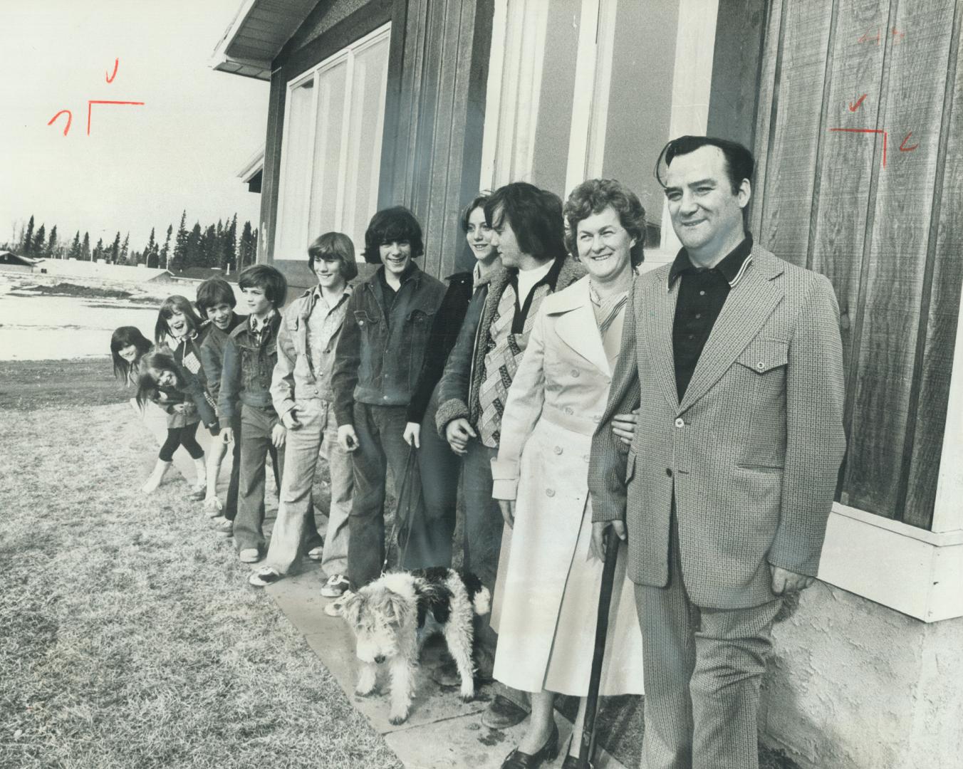 Building a pipeline has changed the lives of people such as construction engineer Jim Noonan (right), his wife, Pat, and their nine children