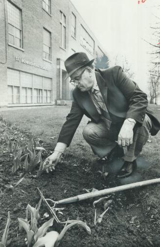 Joe O'Connell, who is retiring after 20 years as principal of St