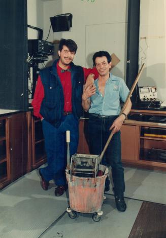 Learned responsibility: Joe Pimentel, here with his father Jose, says being the son of an immigrant taught him how to work and accomplish at an early age, although he sometimes wishes he had it easier