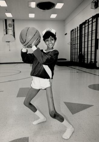 Innovative surgery: Jatin Patel, 12, of Markham dispalys the result of successful surgery to lenthen the bone in his left leg, using a technique pioneeered by a Soviet doctor