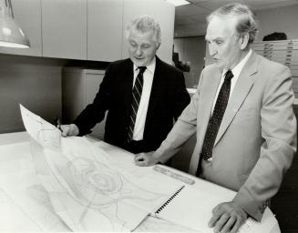 Hunting nuggets: Diversification plan of world's largest nickel miner has Inco officials Terrence Podolsky, left, and Jack Shaugnnessy plotting a gold hunt