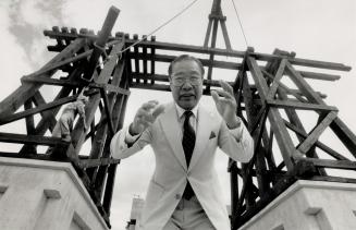 Mission accomplished: Jim Pon, chairman of the Foundation to Commemorate the Chinese Railroad Workers in Canada, worked long and hard to achieve monument near west entrance to SkyDome