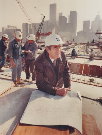 Voicing concern: Patrick Quinn, atop the new CBC offices, is a voice calling for change in the engineering profession.