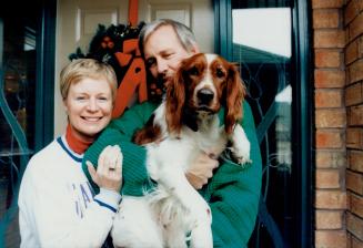 John Roe with Karen Calvert - Spaniel Dylan