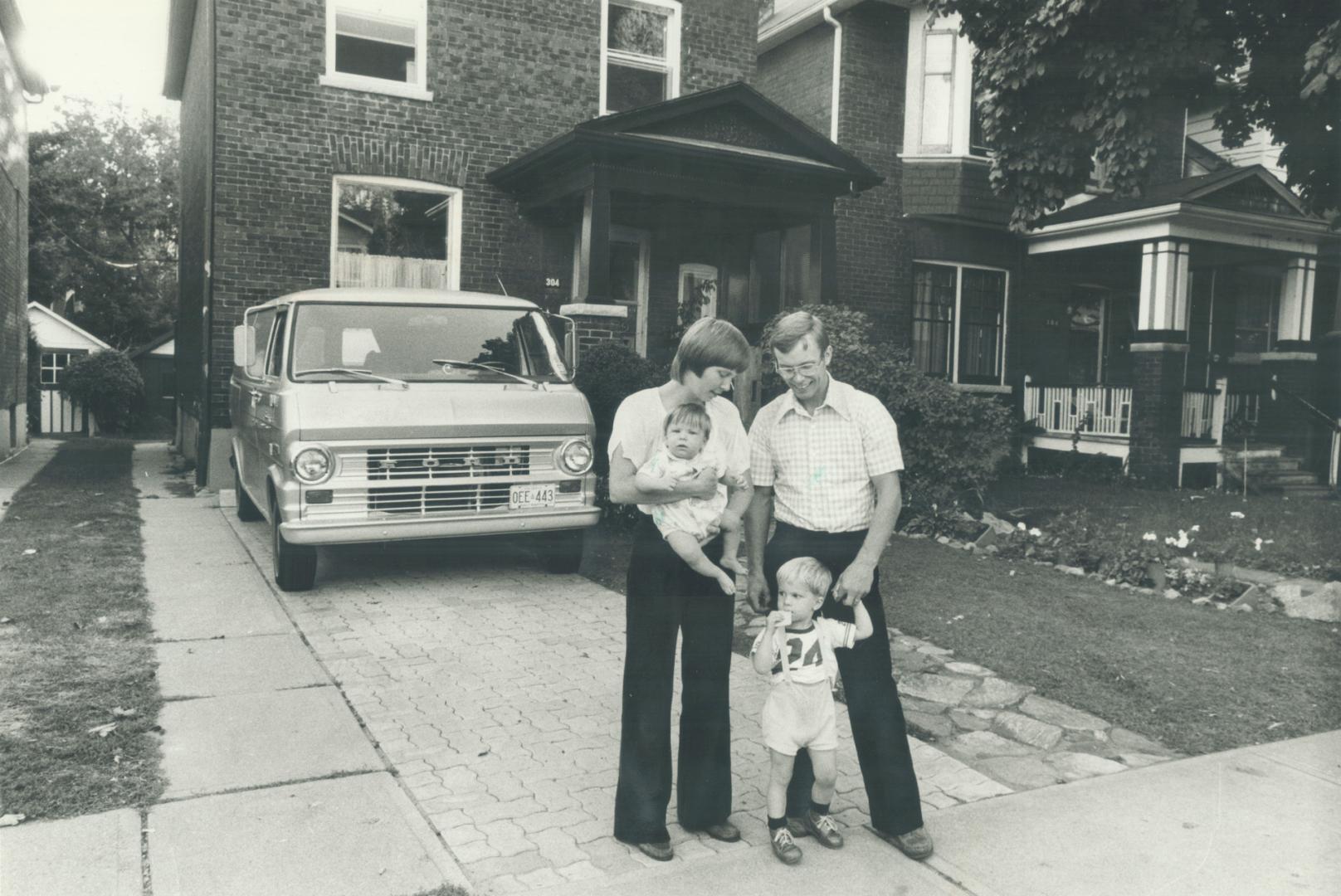 Small victory: Edward Shillinglaw finally has his van parked on a paved section of his lawn after 2 1/2 years trying to get permission from the city to do it